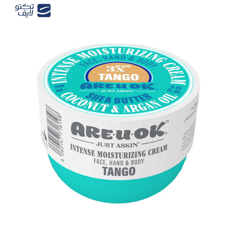 کرم مرطوبکننده آر یو اوکی مدل TANGO حجم 250 میلیلیتر کرم مرطوبکننده آر یو اوکی مدل TANGO حجم 250 میلیلیتر