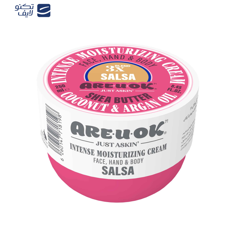 کرم مرطوبکننده آر یو اوکی مدل salsa حجم 250 میلیلیتر کرم مرطوبکننده آر یو اوکی مدل salsa حجم 250 میلیلیتر