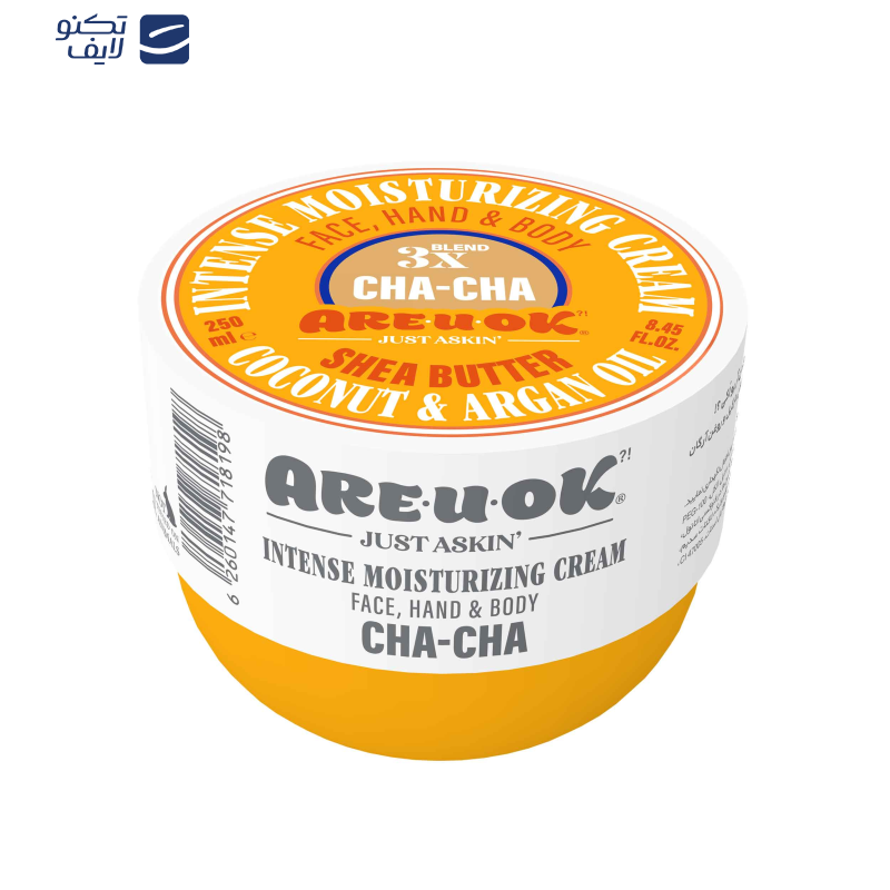 کرم مرطوبکننده آر یو اوکی مدل CHA CHA حجم 250 میلیلیتر کرم مرطوبکننده آر یو اوکی مدل CHA CHA حجم 250 میلیلیتر