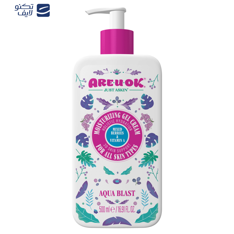 ژل آبرسان آر یو اوکی مدل Mixed Berries And Vitamin A حجم 500 میلی‌لیتر
