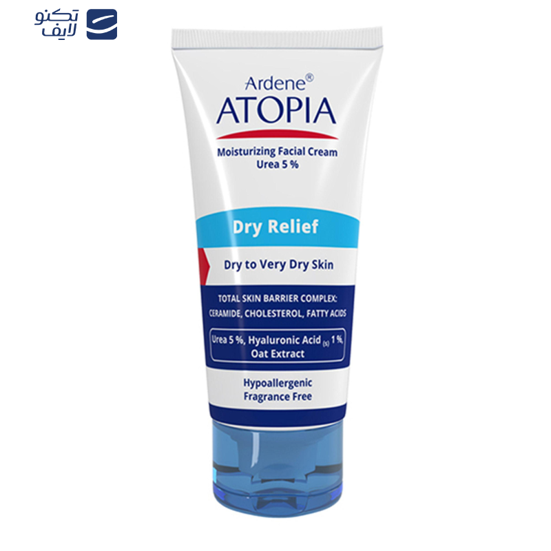 کرم مرطوب‌کننده صورت آردن آتوپیا مدل Dry Relief حجم 50 میلی‌لیتر