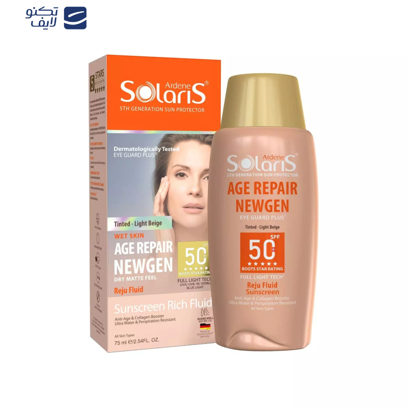 لوسیون ضد آفتاب آردن سولاریس مدل Age Repair newgen حجم 75 میلی لیتر