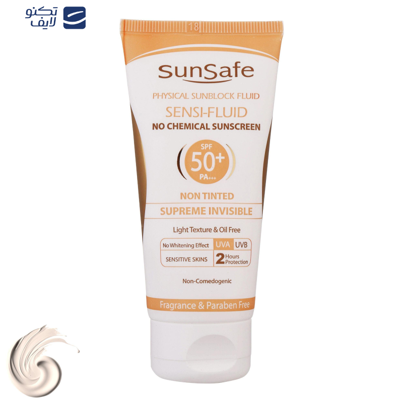 کرم ضدآفتاب سانسیف مدل سنسی فلوئید +SPF50، حجم 50 میلیلیتر کرم ضدآفتاب سانسیف مدل سنسی فلوئید +SPF50، حجم 50 میلیلیتر