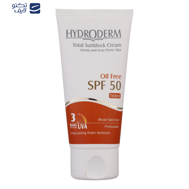 کرم ضدآفتاب هیدرودرم مدل Medium Beige SPF50، حجم 50 میلیلیتر کرم ضدآفتاب هیدرودرم مدل Medium Beige SPF50، حجم 50 میلیلیتر