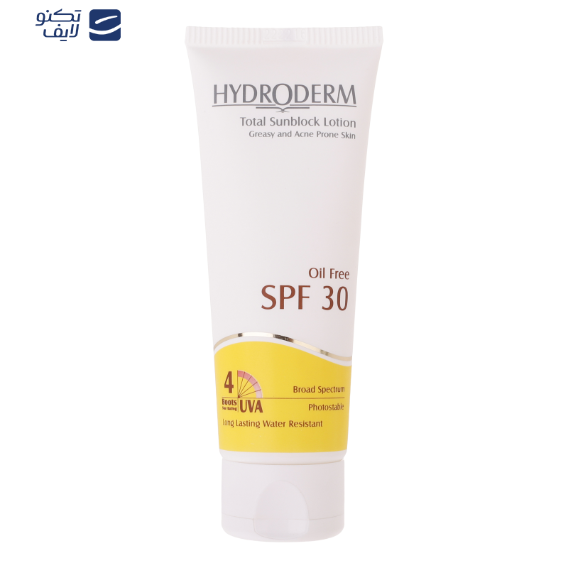 لوسیون ضدآفتاب هیدرودرم سری فاقد چربی SPF30، حجم 75 میلیلیتر لوسیون ضدآفتاب هیدرودرم سری فاقد چربی SPF30، حجم 75 میلیلیتر