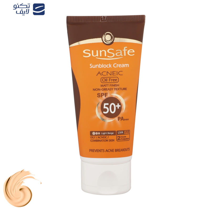 کرم ضدآفتاب و آنتیآکنه رنگی سانسیف مدل SPF50، مناسب پوستهای چرب، حجم 50 میلیلیتر کرم ضدآفتاب و آنتیآکنه رنگی سانسیف مدل SPF50، مناسب پوستهای چرب، حجم 50 میلیلیتر
