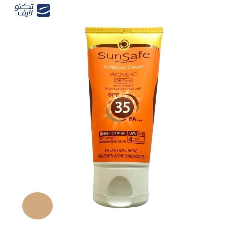 کرم ضدآفتاب و آنتیآکنه رنگی سانسیف مدل SPF35، مناسب پوستهای چرب، حجم 50 میلیلیتر کرم ضدآفتاب و آنتیآکنه رنگی سانسیف مدل SPF35، مناسب پوستهای چرب، حجم 50 میلیلیتر