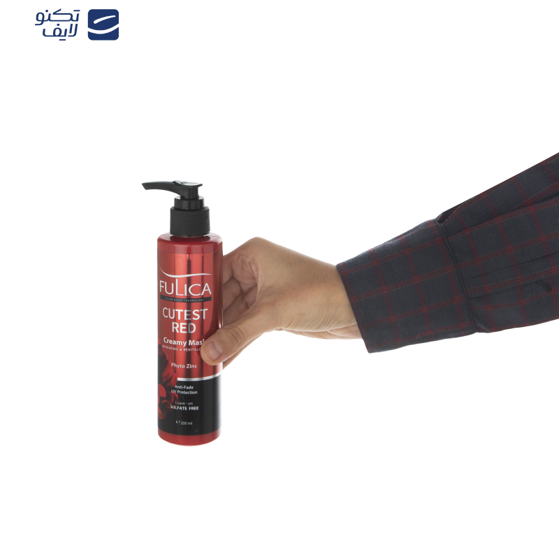 کرم تقویت کننده و ترمیم کننده موی قرمز فولیکا مدل Cutest Red حجم 200 میلی لیتر کرم تقویت کننده و ترمیم کننده موی قرمز فولیکا مدل Cutest Red حجم 200 میلی لیتر