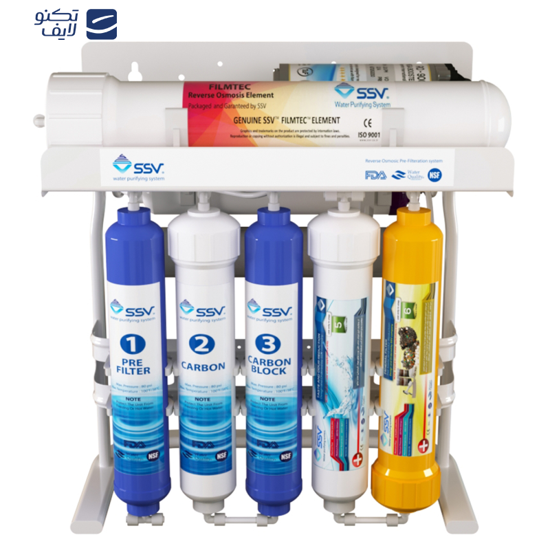 دستگاه تصفیه کننده آب اس اس وی مدل  PureLine 2W X1050 به همراه شیر تصفیه آب کد 02