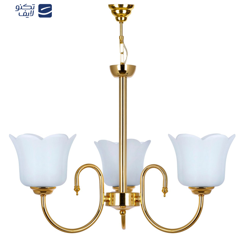 لوستر 3 شعله چشمه نور کد 856.3 لوستر 3 شعله چشمه نور کد 856.3