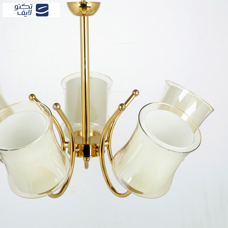 لوستر 5 شعله چشمه نور کد A825/5-G