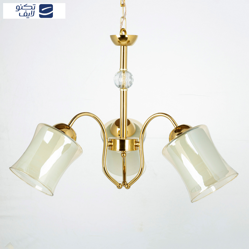 لوستر 3 شعله چشمه نور کد A833/3-G لوستر 3 شعله چشمه نور کد A833/3-G