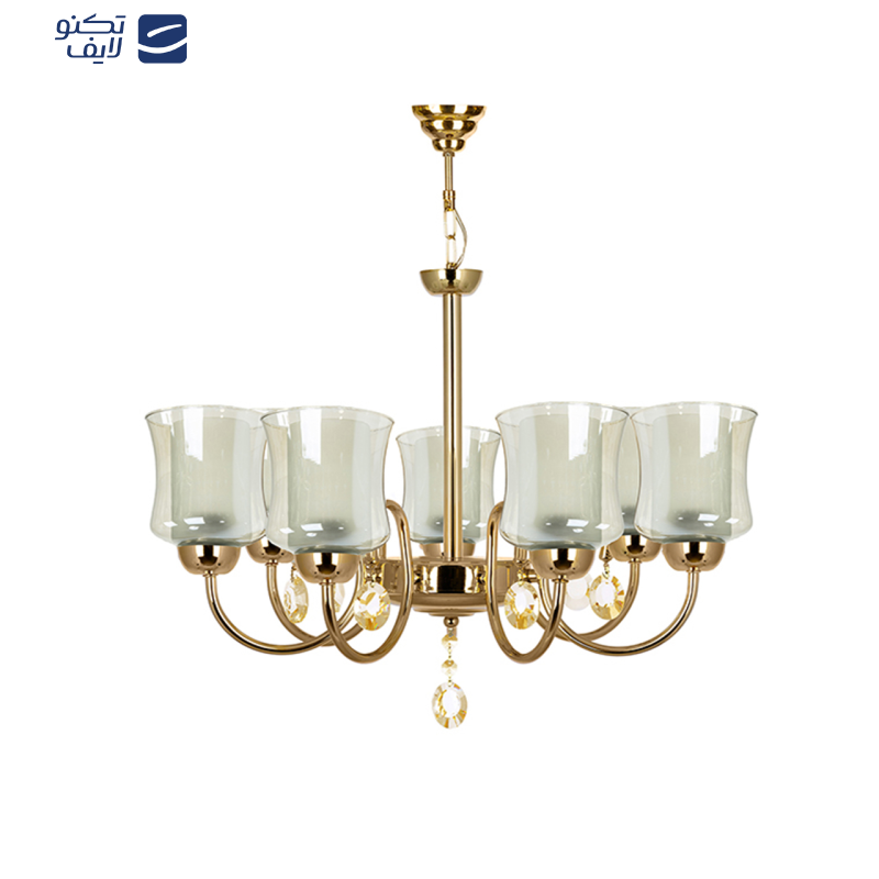 لوستر هفت شعله چشمه نور کد 811/7 لوستر هفت شعله چشمه نور کد 811/7