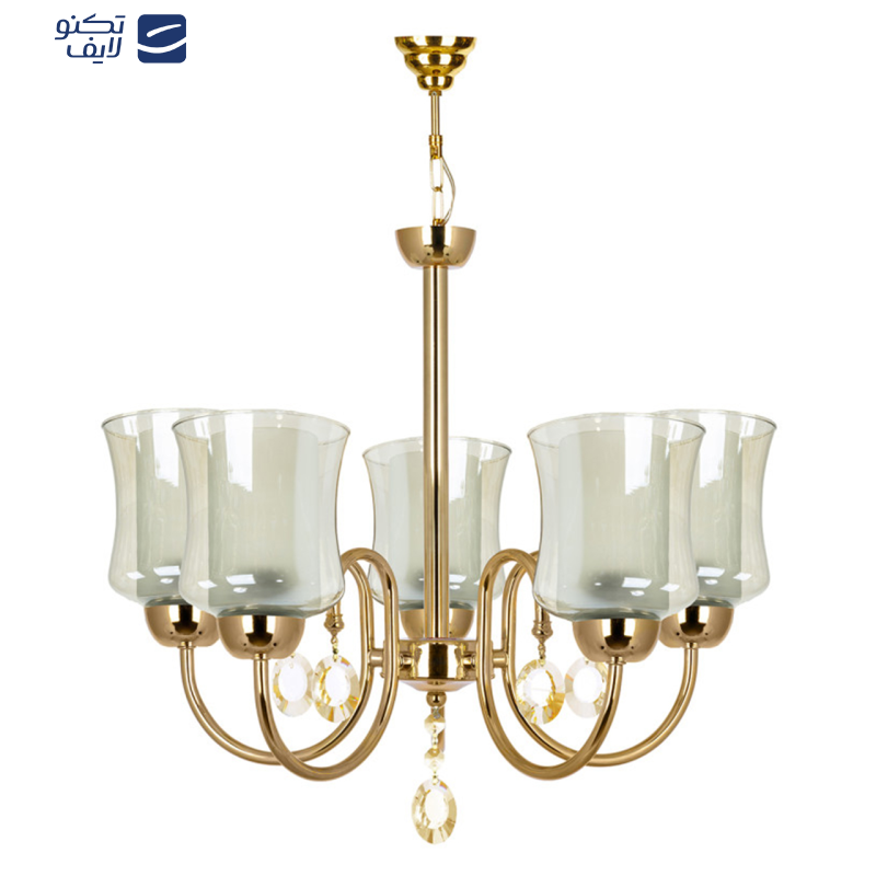 لوستر پنج شعله چشمه نور کد AB811/5 لوستر پنج شعله چشمه نور کد AB811/5
