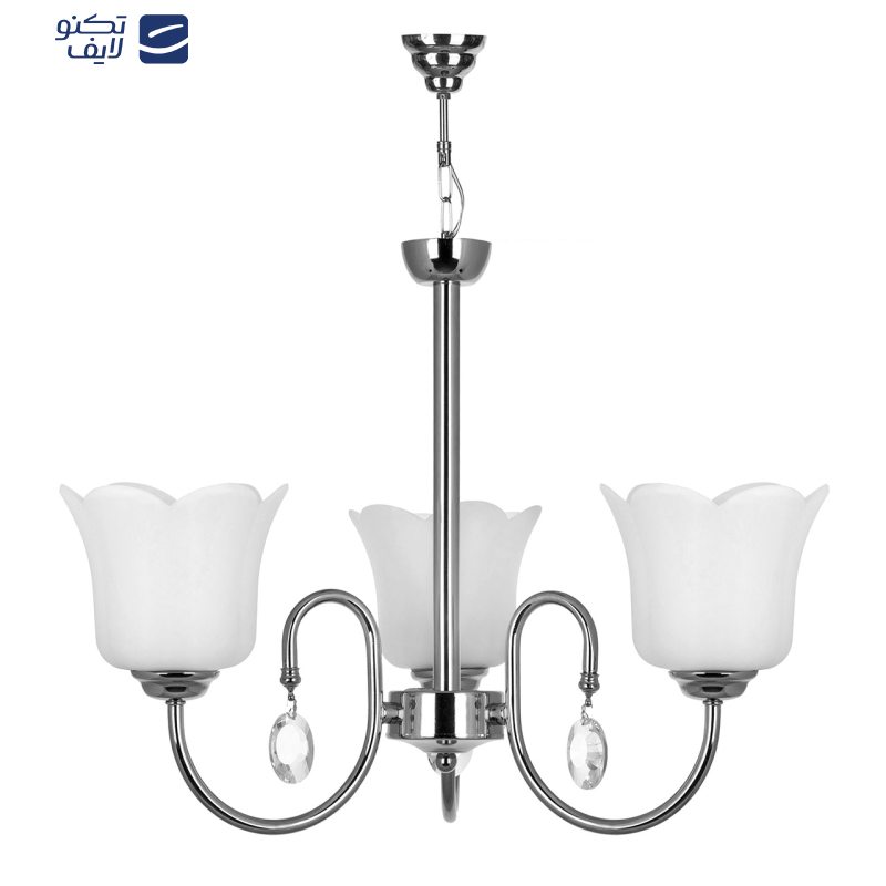 لوستر سه شعله چشمه نور کد AB856/3   لوستر سه شعله چشمه نور کد AB856/3