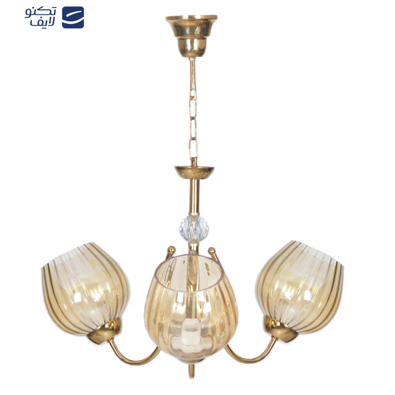 لوستر سه شعله چشمه نور کد AB807.3 لوستر سه شعله چشمه نور کد AB807.3