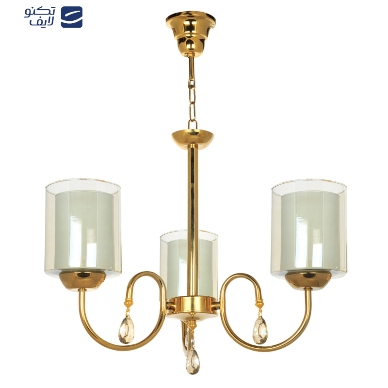 لوستر آویز سه شعله چشمه نور کد AC812.3