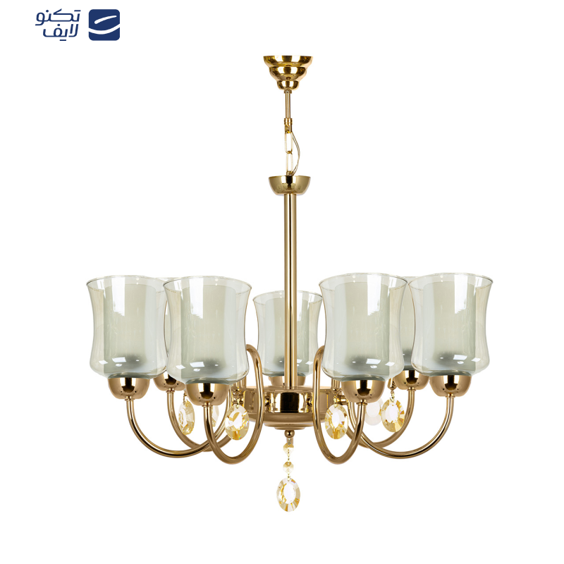 لوستر 7 شعله چشمه نور کد 811.7 لوستر 7 شعله چشمه نور کد 811.7