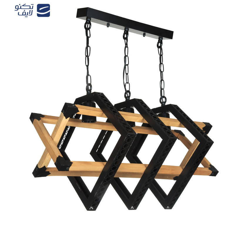 لوستر سه شعله چشمه نور کد 2231/3BK لوستر سه شعله چشمه نور کد 2231/3BK