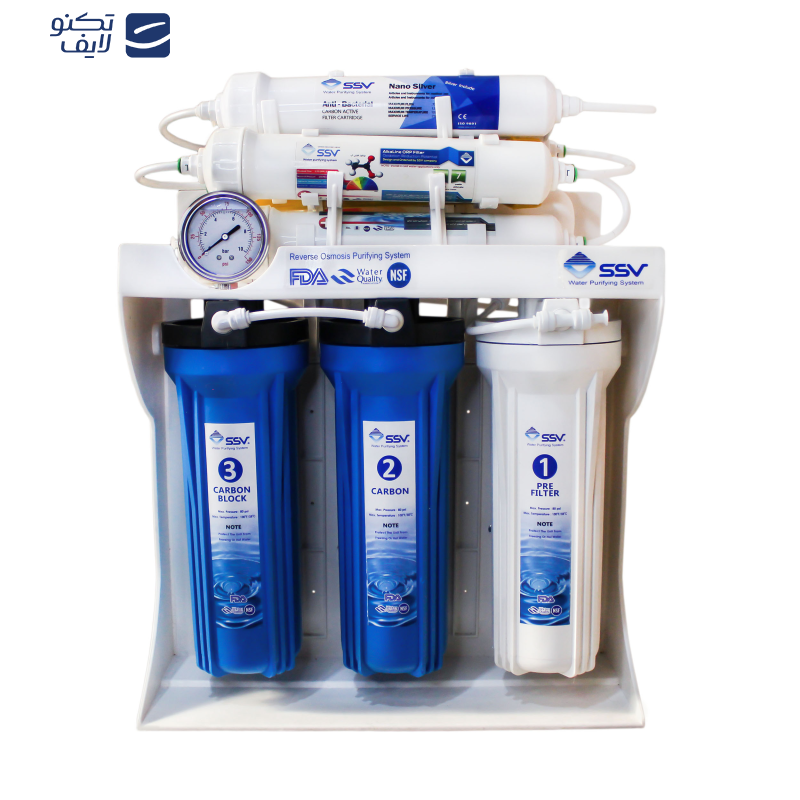 دستگاه تصفیه کننده آب اس اس وی مدل  BlueStar X1000 به همراه فیلتر تصفیه آب 3 عددی و شارژ 3 عددی