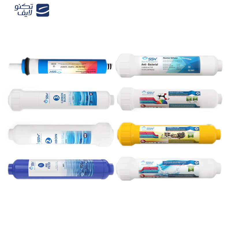 فیلتر دستگاه تصفیه آب اس اس وی مدل L830 بسته 8 عددی فیلتر دستگاه تصفیه آب اس اس وی مدل L830 بسته 8 عددی