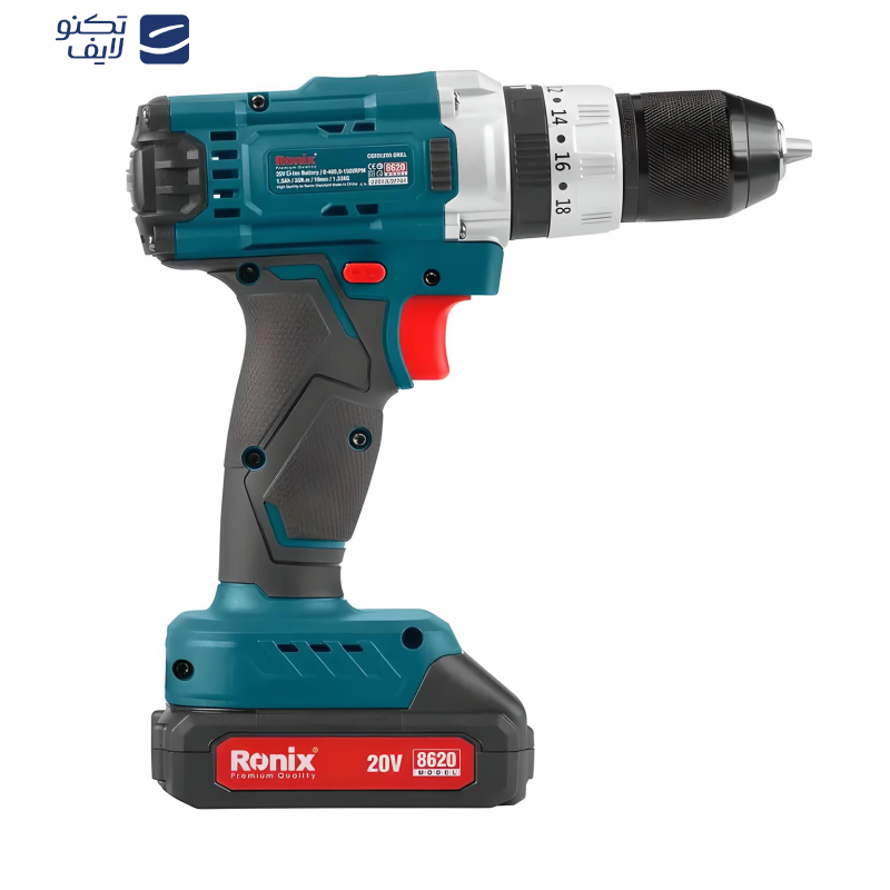 دریل پیچ گوشتی  رونیکس مدل شارژی کد 8620 دریل پیچ گوشتی  رونیکس مدل شارژی کد 8620