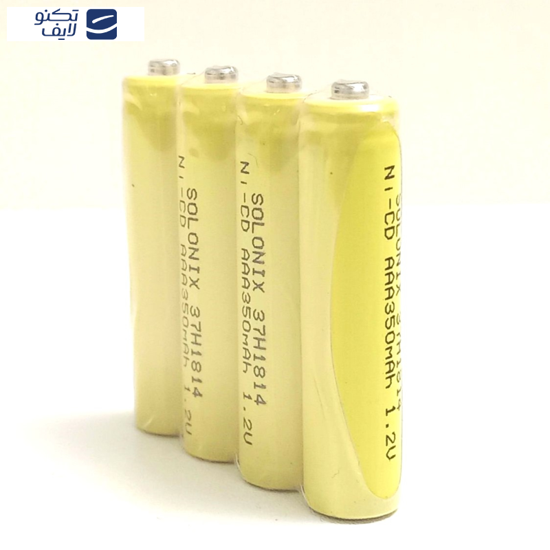 باتری شارژی نیم قلمی سولونیکس مدل صنعتی Ni-Cd مجموعه 4 عددی باتری شارژی نیم قلمی سولونیکس مدل صنعتی Ni-Cd مجموعه 4 عددی