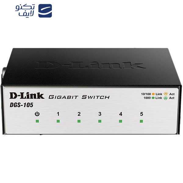سوییچ 5 پورت گیگابیت و دسکتاپ دی-لینک مدل DGS-105 سوییچ 5 پورت گیگابیت و دسکتاپ دی-لینک مدل DGS-105