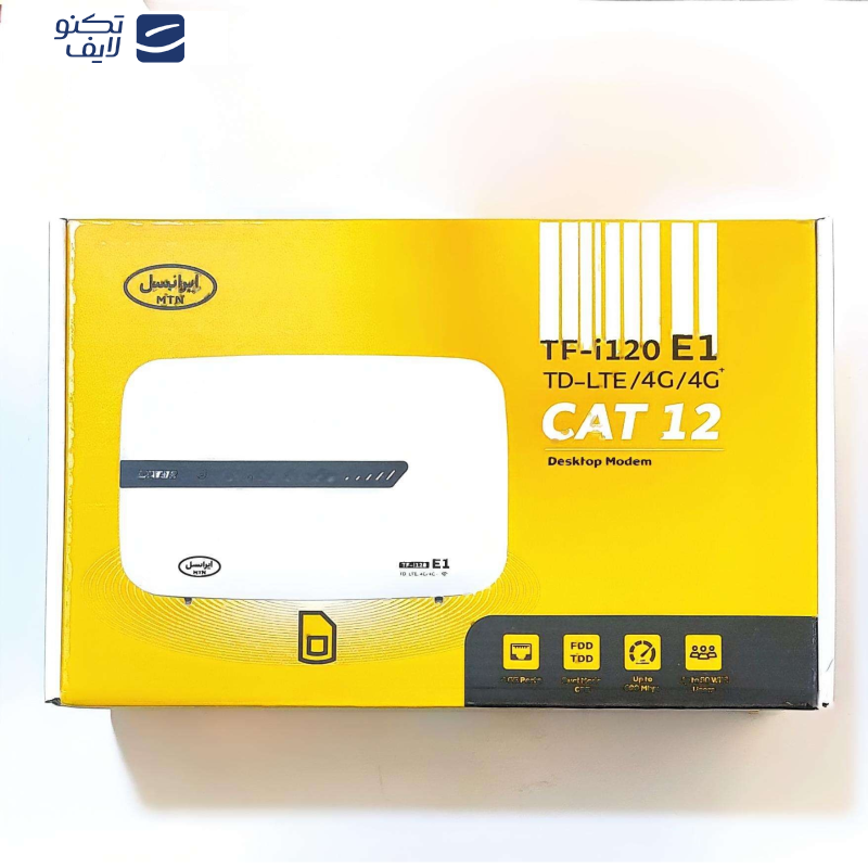 مودم 4G/TD-LTE ایرانسل مدل TF-i120 E1 مودم 4G/TD-LTE ایرانسل مدل TF-i120 E1
