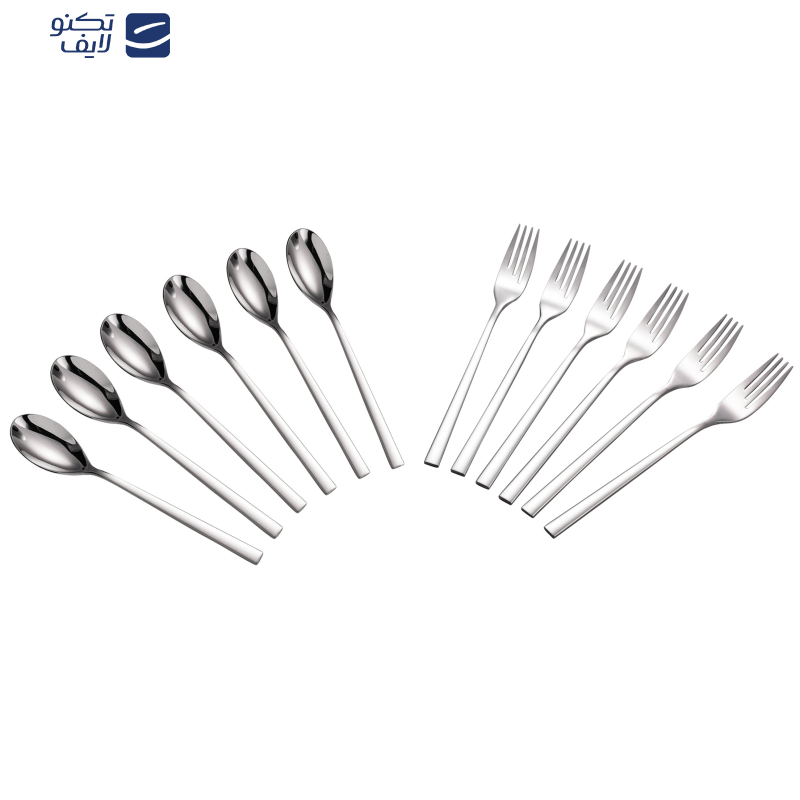 سرویس قاشق و چنگال 12 پارچه 6 نفره جی فی نی مدل 10