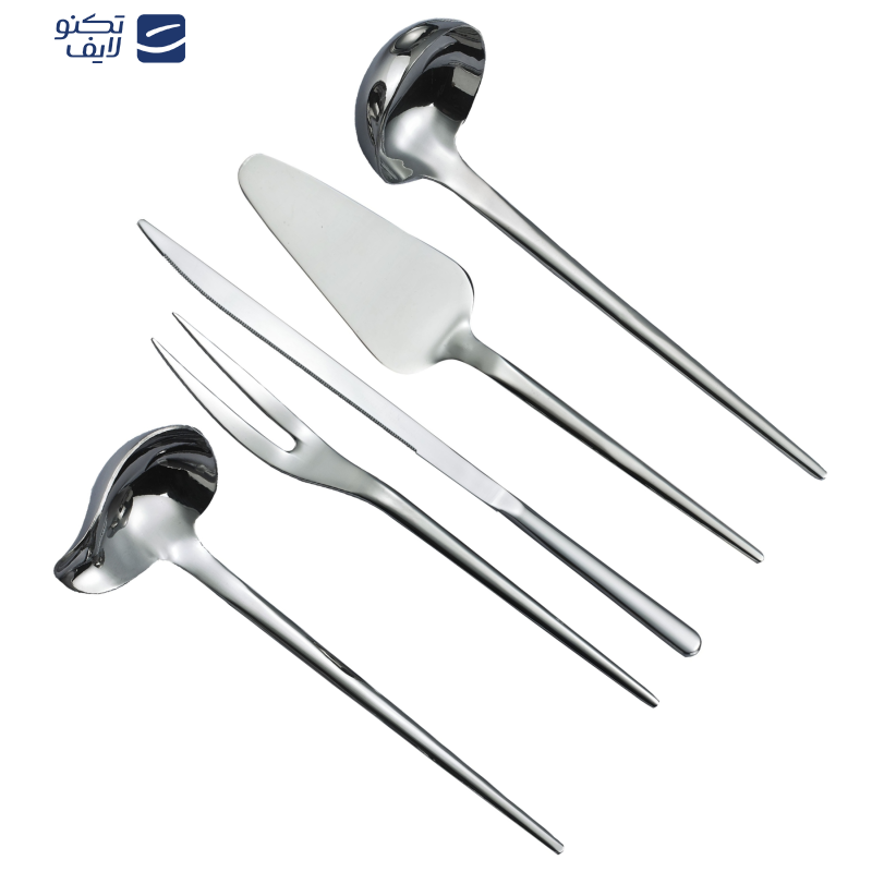 سرویس کفگیر و ملاقه 5 پارچه جی فی نی مدل G-02 سرویس کفگیر و ملاقه 5 پارچه جی فی نی مدل G-02