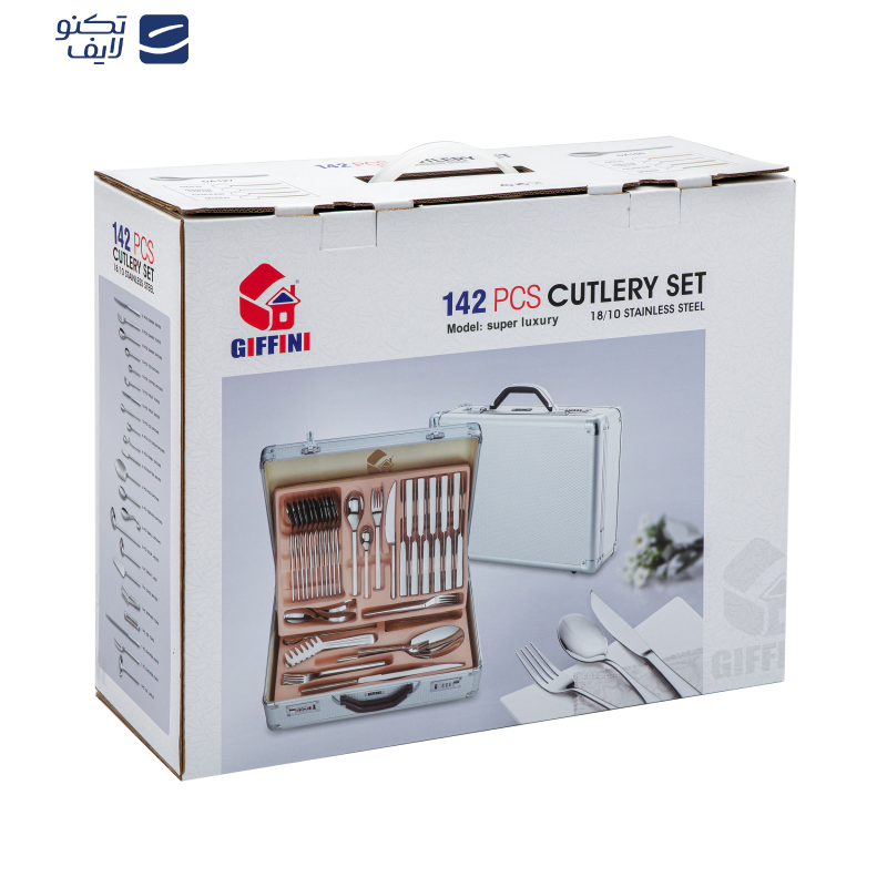 سرویس قاشق و چنگال 142  پارچه جی فی نی مدل 685