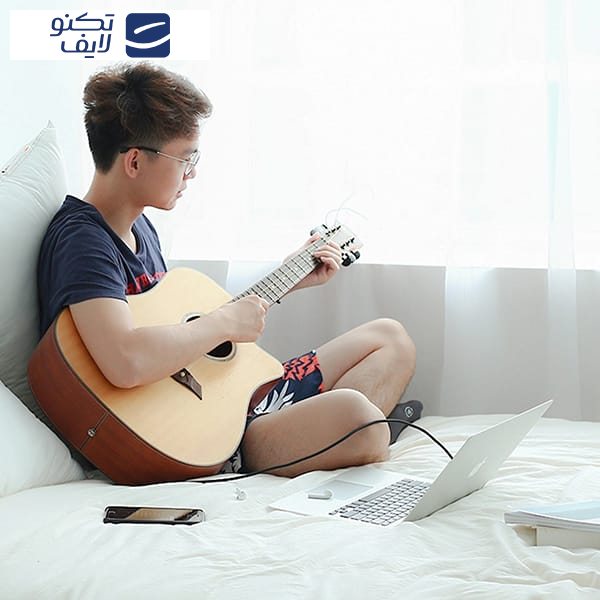 کابل تبدیل جک 6.5 میلیمتری به جک 3.5 میلیمتری یوگرین مدل AV127-10625 طول ۱ متر کابل تبدیل جک 6.5 میلیمتری به جک 3.5 میلیمتری یوگرین مدل AV127-10625 طول ۱ متر