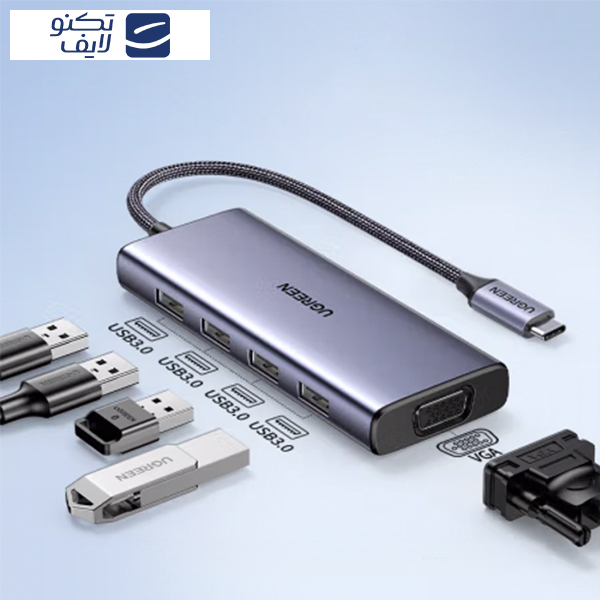 هاب 5 پورت USB-C یوگرین مدل CM498-90882