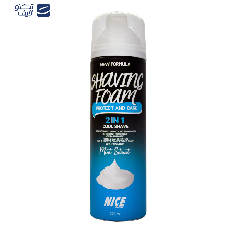 فوم اصلاح نایس پاپت مدل نعنا حجم 200 میلی لیتر