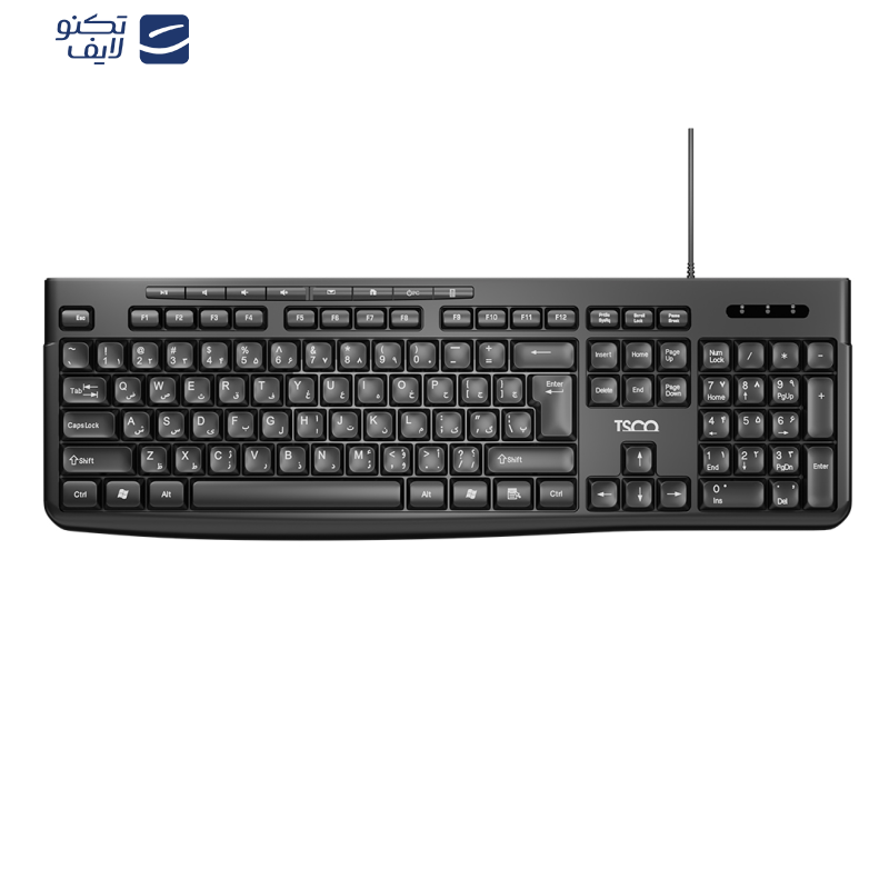 کیبورد و ماوس باسیم تسکو مدل TKM 8057 کیبورد و ماوس باسیم تسکو مدل TKM 8057