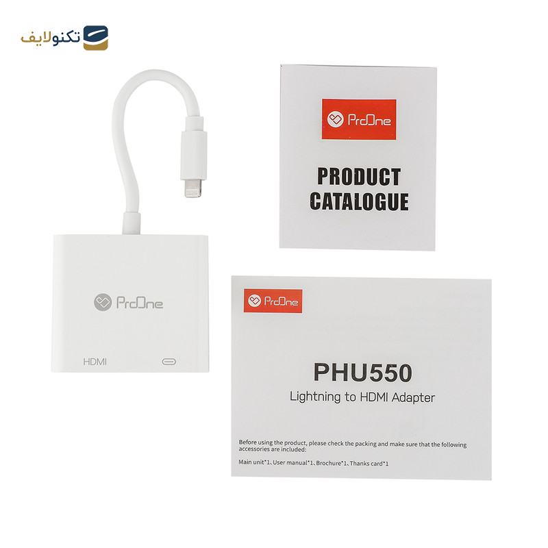 مبدل لایتنینگ به HDMI پرووان مدل PHU550 مبدل لایتنینگ به HDMI پرووان مدل PHU550