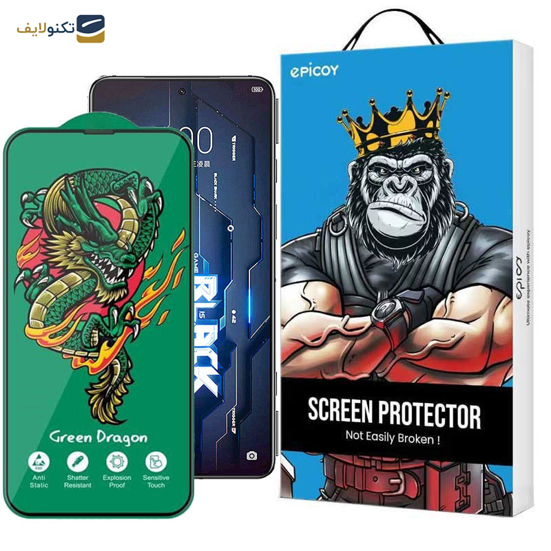 محافظ صفحه نمایش اپیکوی مدل Green Dragon ExplosionProof مناسب برای گوشی موبایل شیائومی Black Shark 5 Pro/ Balck Shark 5/ Black Shark 4 Pro/ Black Shark 4/ Black Shark 3/3S محافظ صفحه نمایش اپیکوی مدل Green Dragon ExplosionProof مناسب برای گوشی موبایل شیائومی Black Shark 5 Pro/ Balck Shark 5/ Black Shark 4 Pro/ Black Shark 4/ Black Shark 3/3S