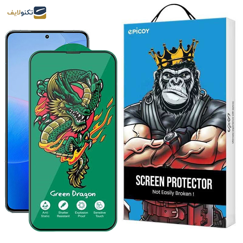 محافظ صفحه نمایش اپیکوی مدل Green Dragon ExplosionProof مناسب برای گوشی موبایل شیائومی Redmi K70 Pro/ Redmi K70 / Redmi K70E محافظ صفحه نمایش اپیکوی مدل Green Dragon ExplosionProof مناسب برای گوشی موبایل شیائومی Redmi K70 Pro/ Redmi K70 / Redmi K70E