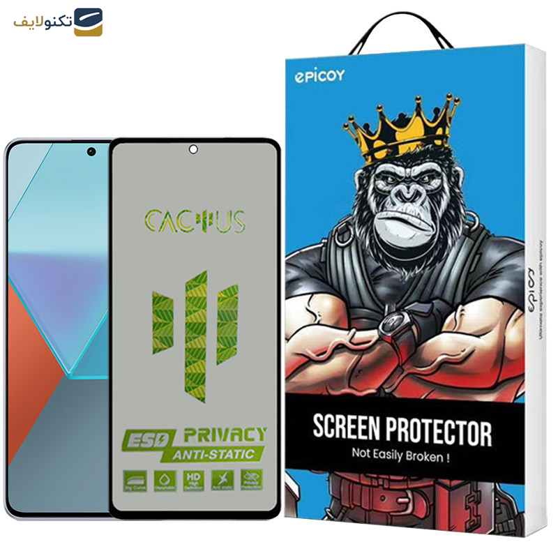 محافظ صفحه نمایش حریم شخصی اپیکوی مدل Cactus-ESD-Privacy مناسب برای گوشی موبایل شیائومی  Redmi Note 13 Pro 4G/5G /Note 13 4G/5G /Note 13R Pro محافظ صفحه نمایش حریم شخصی اپیکوی مدل Cactus-ESD-Privacy مناسب برای گوشی موبایل شیائومی  Redmi Note 13 Pro 4G/5G /Note 13 4G/5G /Note 13R Pro