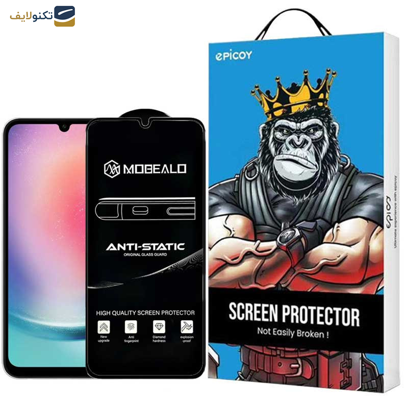 محافظ صفحه نمایش اپیکوی مدل Mobealo-AntiStatic مناسب برای گوشی موبایل سامسونگ Galaxy A25 5G / A24 4G / A15 4G/5G