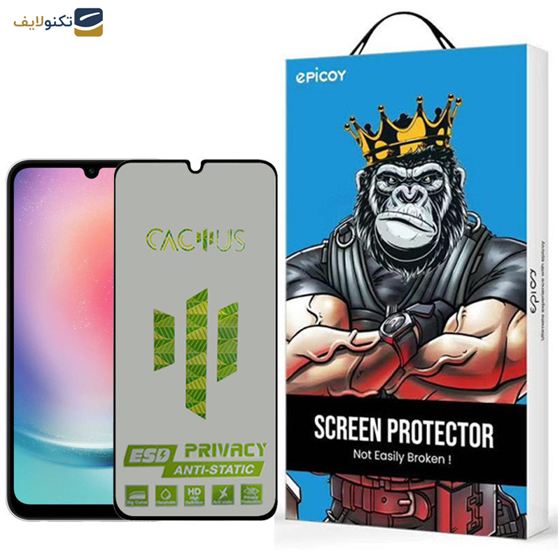 محافظ صفحه نمایش اپیکوی مدل Cactus-ESD-Privacy مناسب برای گوشی موبایل سامسونگ Galaxy A25 5G / A24 4G / A15 4G/5G  محافظ صفحه نمایش اپیکوی مدل Cactus-ESD-Privacy مناسب برای گوشی موبایل سامسونگ Galaxy A25 5G / A24 4G / A15 4G/5G