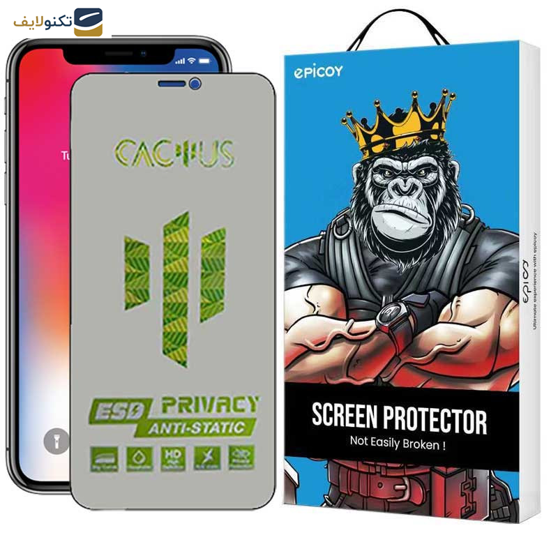 محافظ صفحه نمایش حریم شخصی اپیکوی مدل Cactus-ESD-Privacy مناسب برای گوشی موبایل اپل iPhone 11 / XR  محافظ صفحه نمایش حریم شخصی اپیکوی مدل Cactus-ESD-Privacy مناسب برای گوشی موبایل اپل iPhone 11 / XR