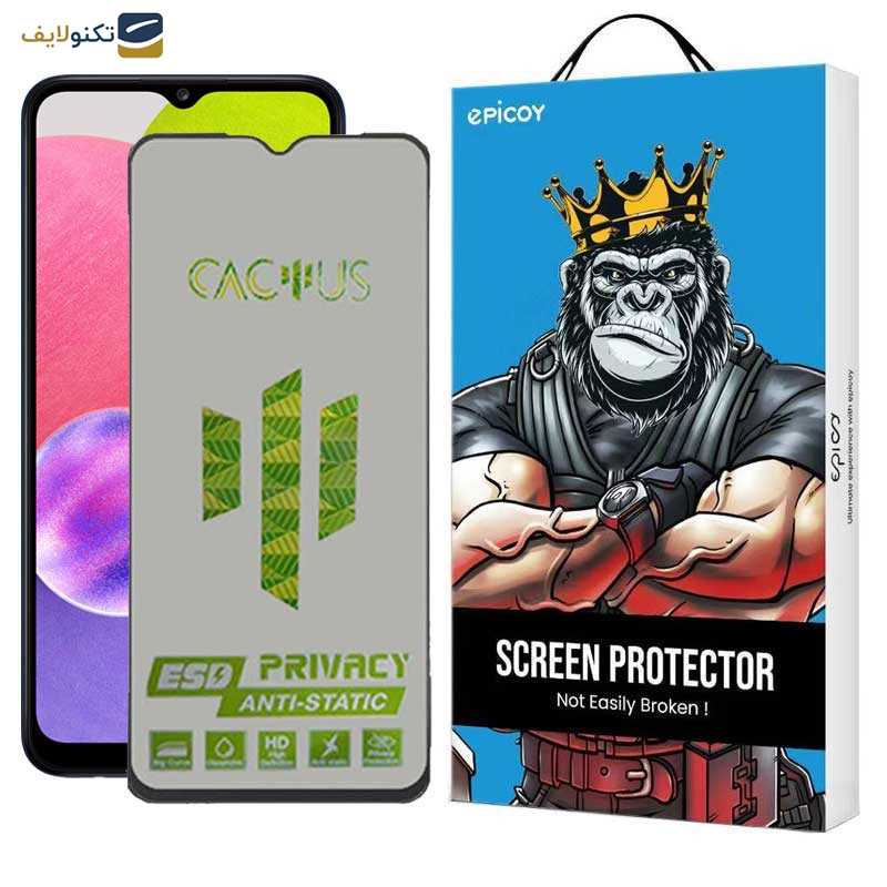 محافظ صفحه نمایش حریم شخصی اپیکوی مدل Cactus-ESD-Privacy مناسب برای گوشی موبایل سامسونگ Galaxy A03 4G / A03s / Core / A02 / A02s  محافظ صفحه نمایش حریم شخصی اپیکوی مدل Cactus-ESD-Privacy مناسب برای گوشی موبایل سامسونگ Galaxy A03 4G / A03s / Core / A02 / A02s