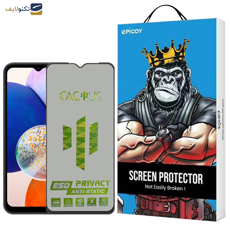 محافظ صفحه نمایش اپیکوی مدل  Cactus-ESD-Privacy مناسب برای گوشی موبایل سامسونگ Galaxy A14 4G/5G محافظ صفحه نمایش اپیکوی مدل  Cactus-ESD-Privacy مناسب برای گوشی موبایل سامسونگ Galaxy A14 4G/5G