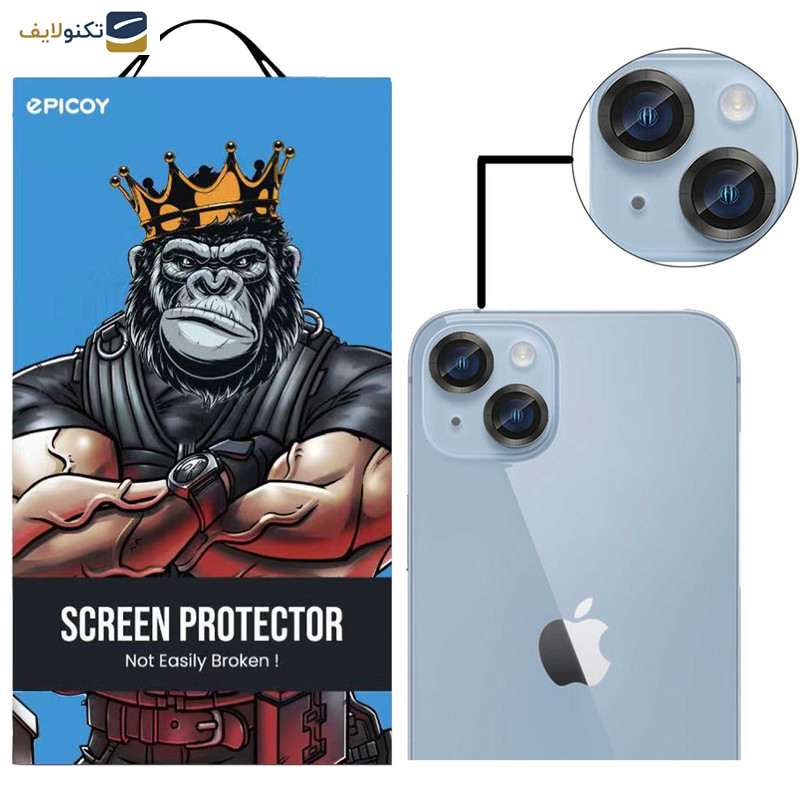 محافظ لنز دوربین اپیکوی مدل HD-ColorLenz مناسب برای گوشی موبایل اپل Iphone 15  / 15 Plus محافظ لنز دوربین اپیکوی مدل HD-ColorLenz مناسب برای گوشی موبایل اپل Iphone 15  / 15 Plus