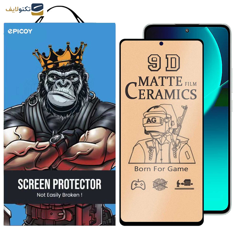 محافظ صفحه نمایش سرامیکی مات اِپیکوی مدل BodyGuard مناسب برای گوشی موبایل شیائومی 13T Pro / 13T / Redmi K60 Ultra محافظ صفحه نمایش سرامیکی مات اِپیکوی مدل BodyGuard مناسب برای گوشی موبایل شیائومی 13T Pro / 13T / Redmi K60 Ultra