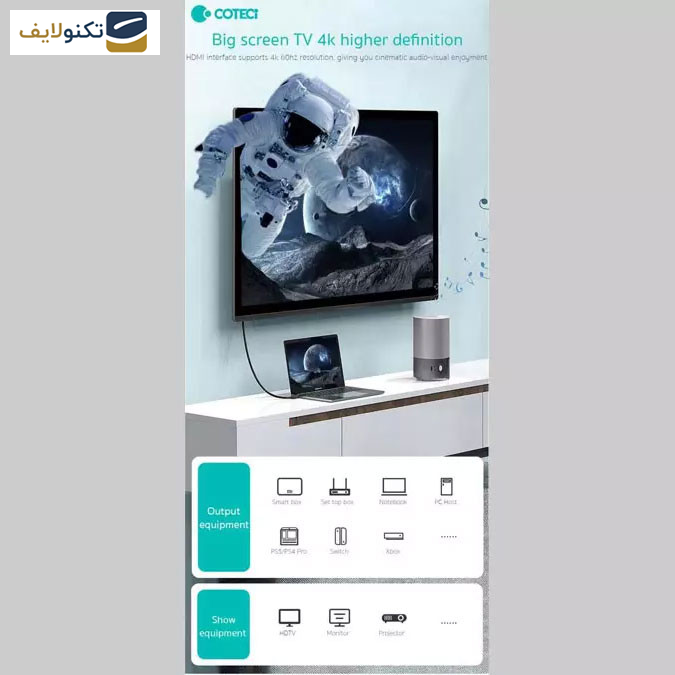 کابل HDMI کوتتسی مدل 87102 طول 2 متر  کابل HDMI کوتتسی مدل 87102 طول 2 متر