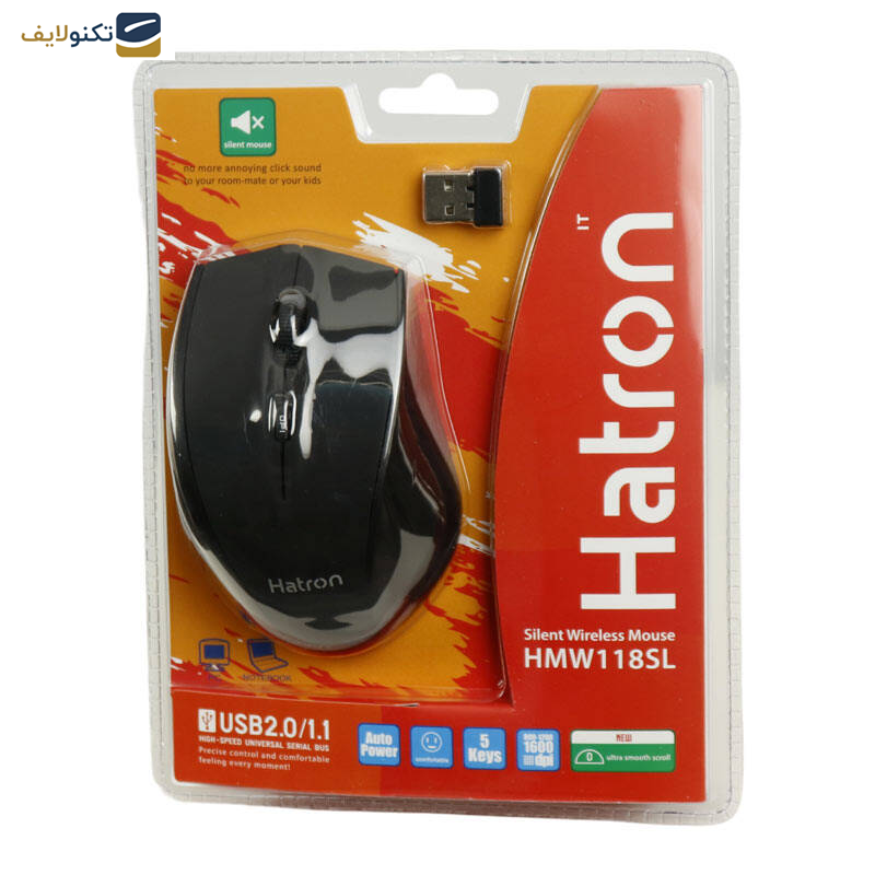 ماوس بی سیم هترون مدل HMW118SL ماوس بی سیم هترون مدل HMW118SL