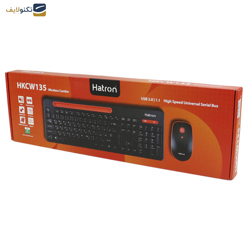 کیبورد و ماوس هترون مدل HKCW135 کیبورد و ماوس هترون مدل HKCW135
